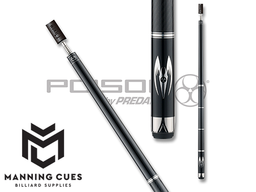 Poison POIMAE Maelith Carbon Fiber Cue - Black - 12.4mm