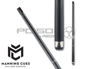Poison POIMAE Maelith Carbon Fiber Cue - Black w/ Wrap - 12.4mm