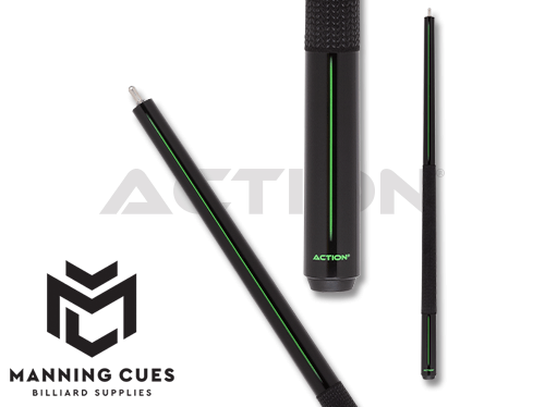 Action ABK09 25oz Neon Green Wrap Stripe Break Cue
