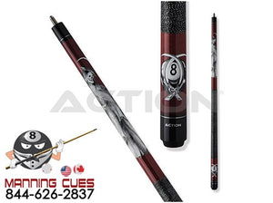 Action ADV102 Reaper Burgundy Pool Cue