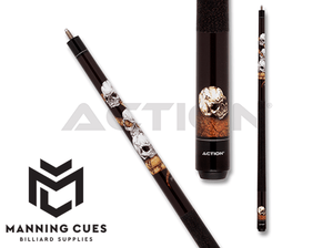 Action ADV120 Stacked Skulls Pool Cue