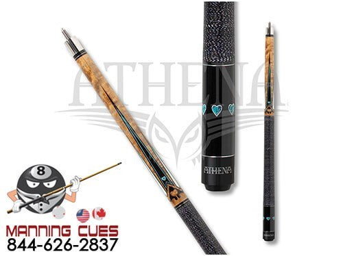 Athena ATH04 Turquoise Hearts Pool Cue