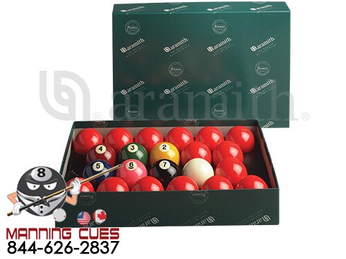 Aramith Premier 2-1/8" Numbered Snooker Ball Set - BBANS2.125
