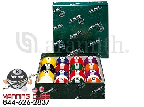 Aramith Premier Pool Ball Set 2 1/8" - BBPR2.125