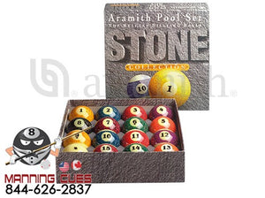 Stone Aramith Pool Ball Set - BBSTN