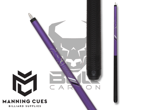 Bull Carbon BCBKPR Purple Break Cue - Sport Wrap