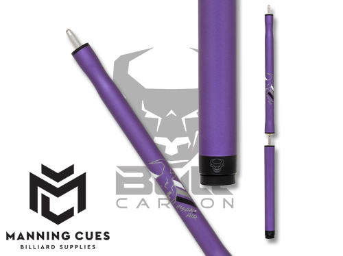 Bull Carbon BCJCPR Purple Insane Air Jump Cue - No Wrap