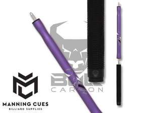 Bull Carbon BCJCPR Purple Insane Air Jump Cue - Sport Wrap