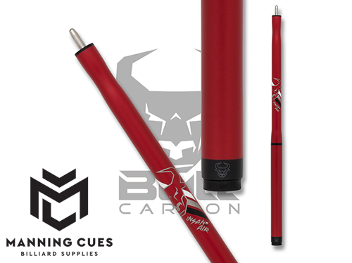 Bull Carbon BCJCR Red Insane Air Jump Cue - No Wrap
