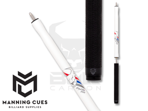 Bull Carbon BCJCW White Insane Air Series Jump Cue - sport wrap