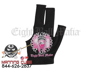 Eight Ball Mafia Billiard Glove - Winged Heart - BGLEBM04