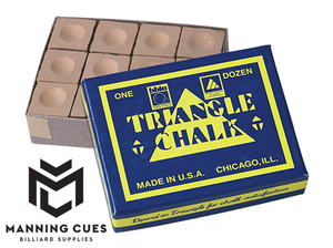 Triangle Billiard Chalk - Dozen
