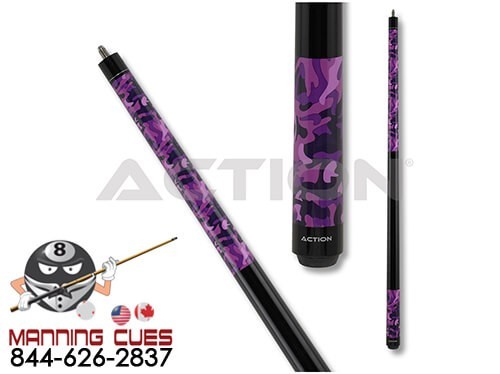 Action IMP36 Purple Camo Pool Cue