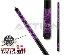 Action IMP36 Purple Camo Pool Cue