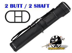 Pro Series 2B/2S Black Oval Hard Case