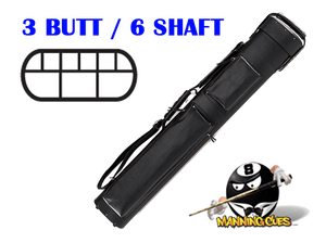 Pro Series 3B/6S Black Oval Hard Case