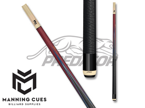 Predator Sneaky Pete 4-Point Red Leather Wrap Pool Cue