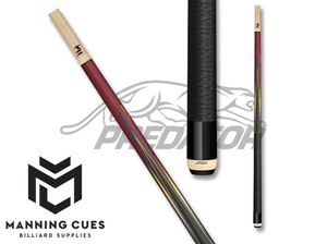 Predator Sneaky Pete 8-Point Red Leather Wrap Pool Cue