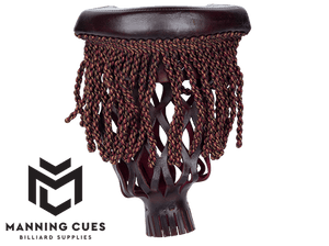 Burgundy Fringe Leather Pockets - Set of 6 - TPPK10