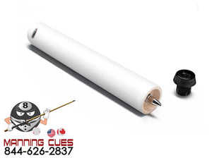 Predator 8 Inch Pool Cue Quick Release Extension Matte Pearl White