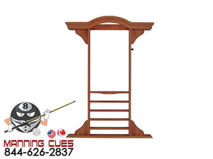 8 Cue Deluxe Wall Rack