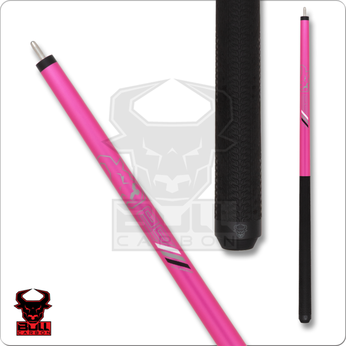 Bull Carbon BCBKP Pink Break Cue - Sports Wrap