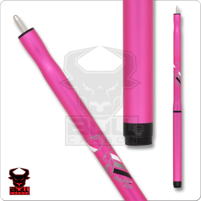 Bull Carbon BCJCP Pink Insane Air Jump Cue - No Wrap