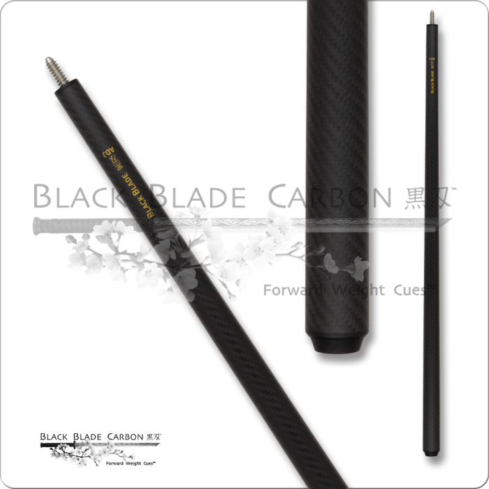 Black Blade BLKBBK Momentum Series FWD Weight Adjustable Carbon Break Cue- Herringbone