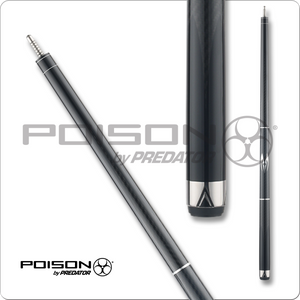 Poison POIMAE Maelith Carbon Fiber Cue - Black w/ Wrap - 12.4mm