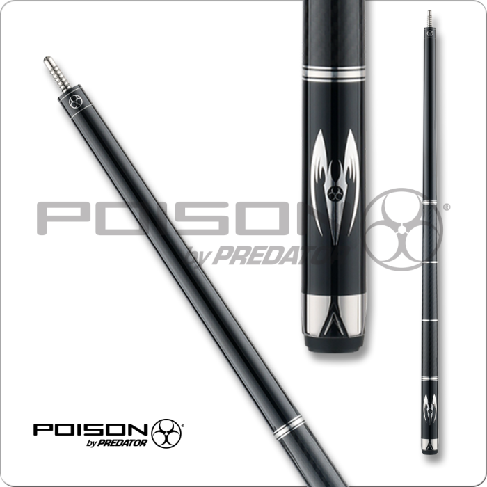 Poison POIMAE Maelith Carbon Fiber Cue - Black - 12.4mm