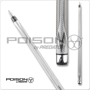 Poison POIMAE Maelith Carbon Fiber Cue - Dark & Light Grey - 12.4mm