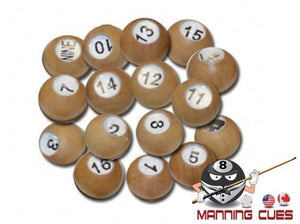 Wood Tally Pool Balls - GAPWP