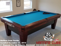 Matthew's 8' Pro Am Dymalux Rosewood Table from Florida