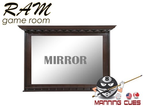 Bar Mirror Solid Wood - Black