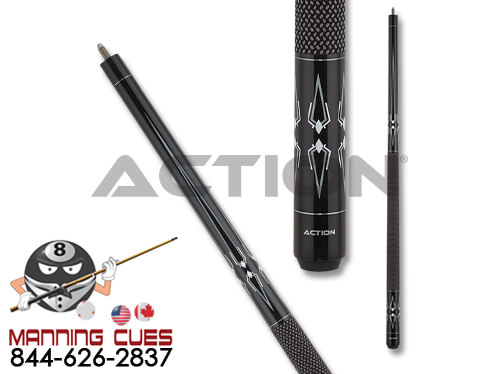 Action BW24 Black and White Pool Cue