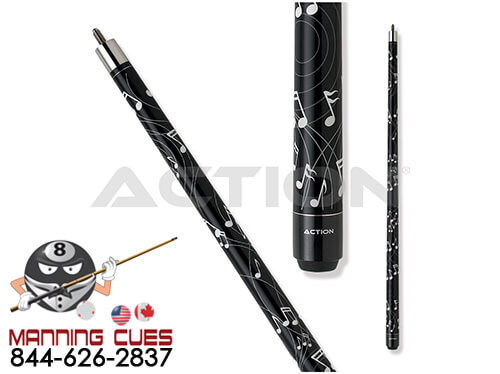 Action IMP17 Music Notes Pool Cue