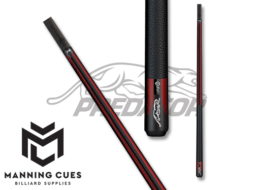 Predator P3 Red Tiger Leather Luxe Wrap Pool Cue  