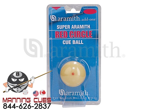 Aramith Red Circle Cue Ball in Blister Pack