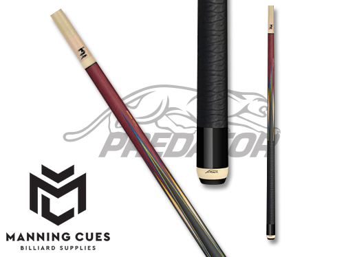 Predator Sneaky Pete 8-Point Red Leather Wrap Pool Cue 