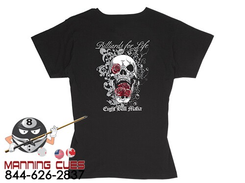 Women's Rose and Skull T-Shirt from Eight Ball Mafia